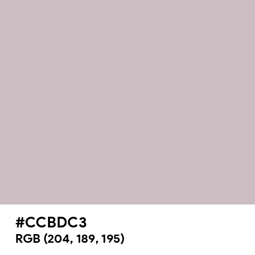 Pale Silver (Hex code: CCBDC3) Thumbnail