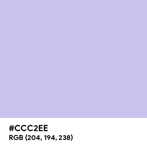 Soap (Hex code: CCC2EE) Thumbnail