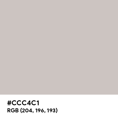 Pale Silver (Hex code: CCC4C1) Thumbnail