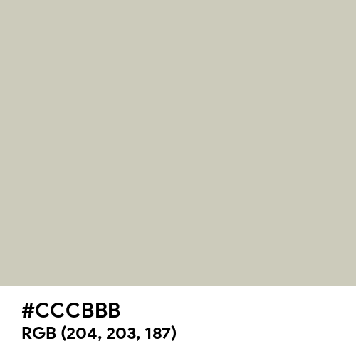 Pastel Gray (Hex code: CCCBBB) Thumbnail