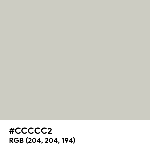Pastel Gray (Hex code: CCCCC2) Thumbnail