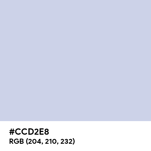 Periwinkle (Crayola) (Hex code: CCD2E8) Thumbnail