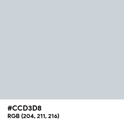 Light Gray (Hex code: CCD3D8) Thumbnail