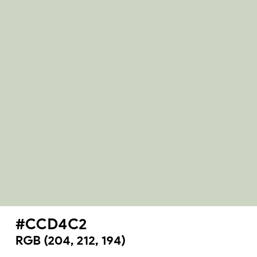 Pastel Gray (Hex code: CCD4C2) Thumbnail