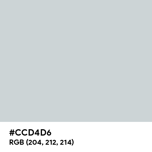 Light Gray (Hex code: CCD4D6) Thumbnail