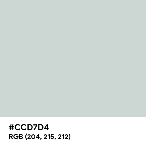 Light Gray (Hex code: CCD7D4) Thumbnail