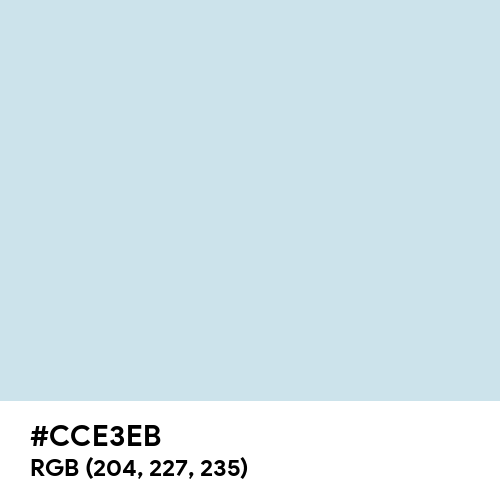Columbia Blue (Hex code: CCE3EB) Thumbnail