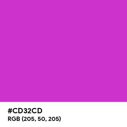 Steel Pink (Hex code: CD32CD) Thumbnail