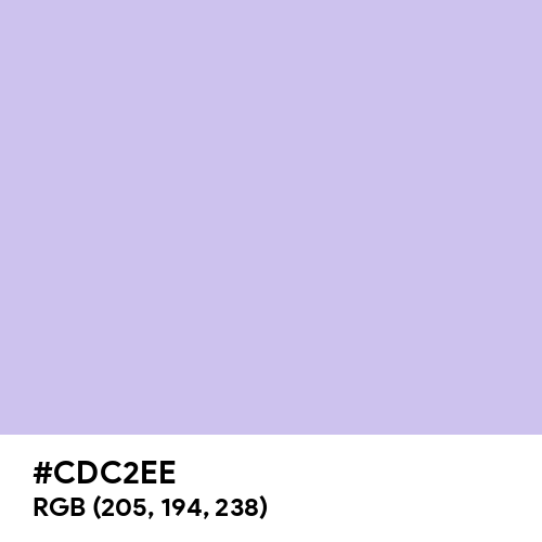 Soap (Hex code: CDC2EE) Thumbnail