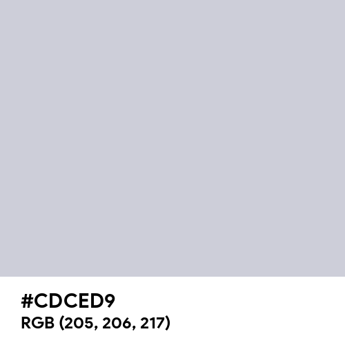 Light Gray (Hex code: CDCED9) Thumbnail