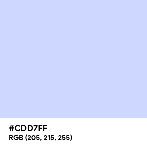Lavender Blue (Hex code: CDD7FF) Thumbnail