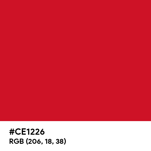 Philippine Red (Hex code: CE1226) Thumbnail