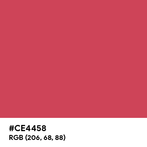 Lingonberry Red (Hex code: CE4458) Thumbnail