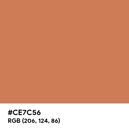 Classic Copper (Hex code: CE7C56) Thumbnail