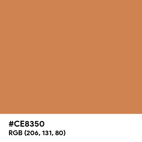 Copper Shimmer (Hex code: CE8350) Thumbnail