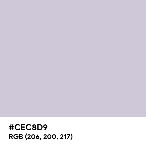 Languid Lavender (Hex code: CEC8D9) Thumbnail