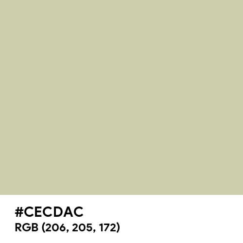 Seashell Green (Hex code: CECDAC) Thumbnail
