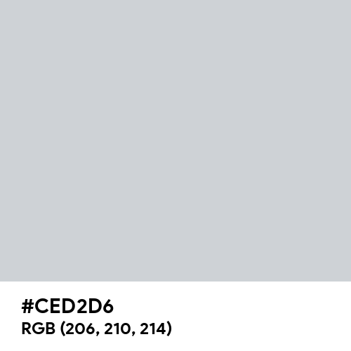 Light Gray (Hex code: CED2D6) Thumbnail