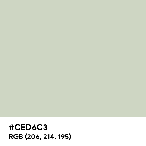 Pastel Gray (Hex code: CED6C3) Thumbnail