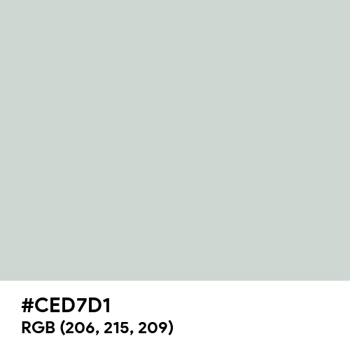 Light Gray (Hex code: CED7D1) Thumbnail
