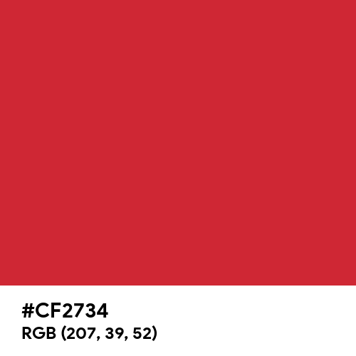 Foundation Red (Hex code: CF2734) Thumbnail