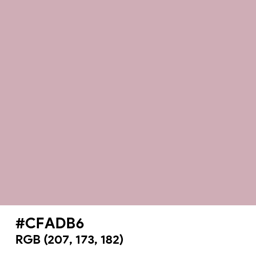 Silver Pink (Hex code: CFADB6) Thumbnail