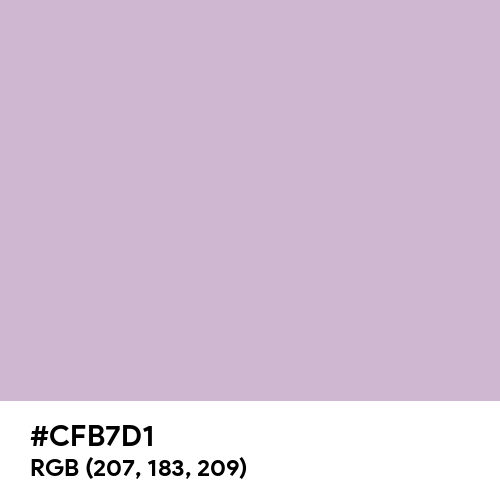 Pink Lavender (Hex code: CFB7D1) Thumbnail