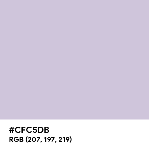 Languid Lavender (Hex code: CFC5DB) Thumbnail
