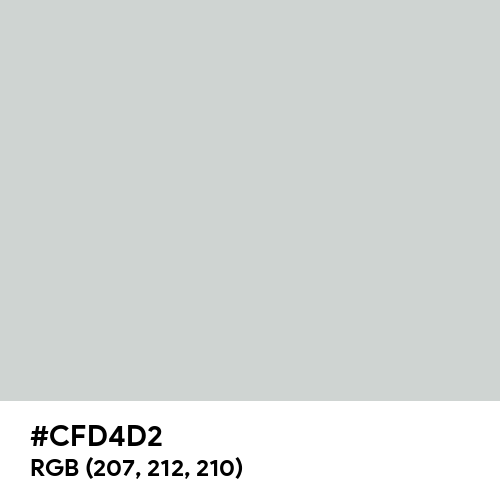 Light Gray (Hex code: CFD4D2) Thumbnail