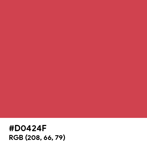 Brick Red (Hex code: D0424F) Thumbnail