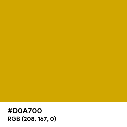 Prehnite Yellow (Hex code: D0A700) Thumbnail