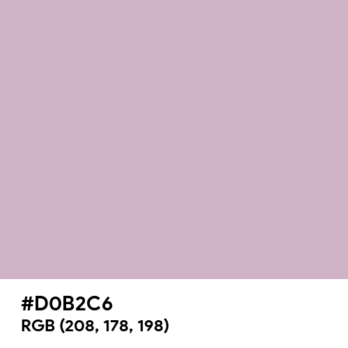 Pink Lavender (Hex code: D0B2C6) Thumbnail