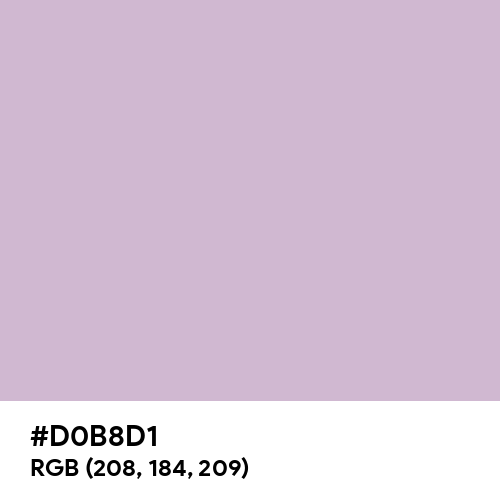 Pink Lavender (Hex code: D0B8D1) Thumbnail
