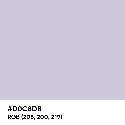 Languid Lavender (Hex code: D0C8DB) Thumbnail