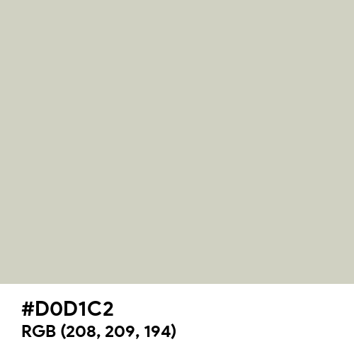 Pastel Gray (Hex code: D0D1C2) Thumbnail