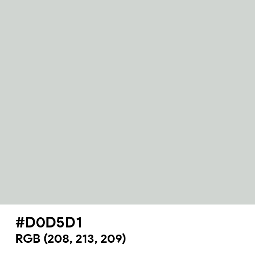 Light Gray (Hex code: D0D5D1) Thumbnail