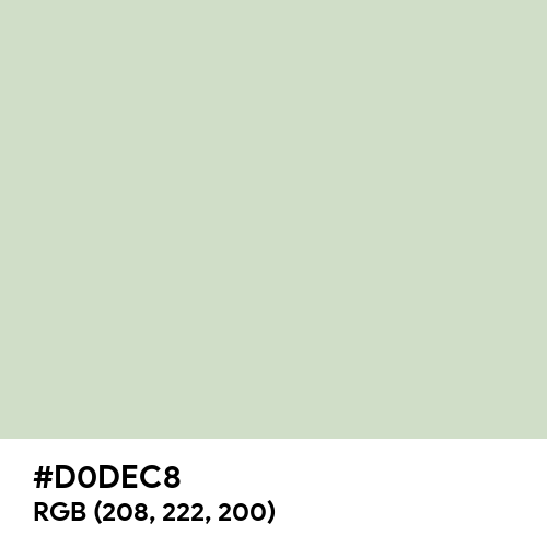 Pastel Gray (Hex code: D0DEC8) Thumbnail