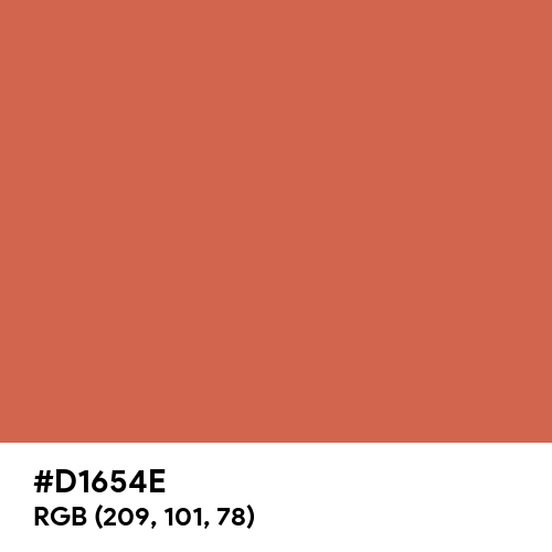 Salmon Orange (RAL) (Hex code: D1654E) Thumbnail