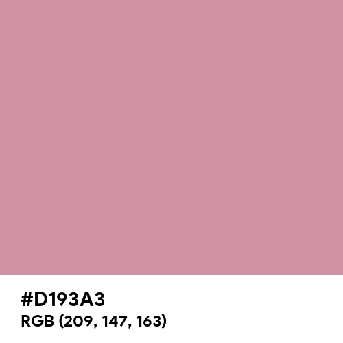 Dusky Pink (Hex code: D193A3) Thumbnail