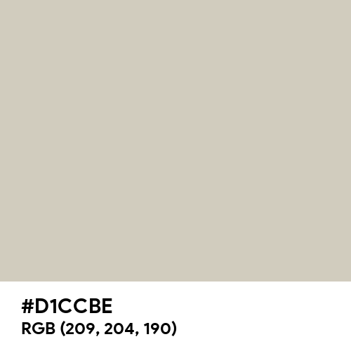 Pastel Gray (Hex code: D1CCBE) Thumbnail