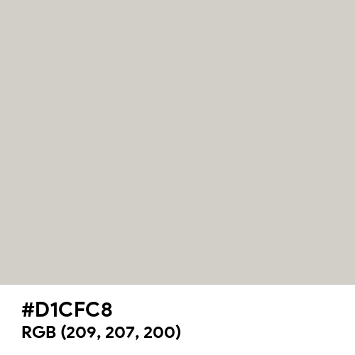 Pastel Gray (Hex code: D1CFC8) Thumbnail