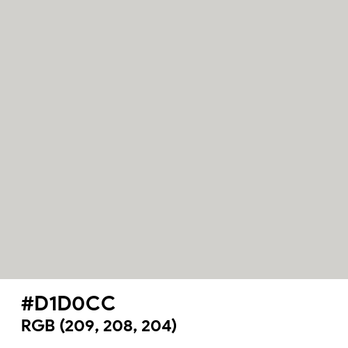 American Silver (Hex code: D1D0CC) Thumbnail