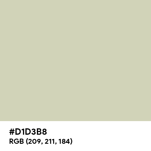 Pastel Gray (Hex code: D1D3B8) Thumbnail