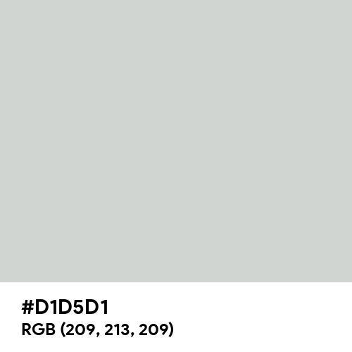 Light Gray (Hex code: D1D5D1) Thumbnail