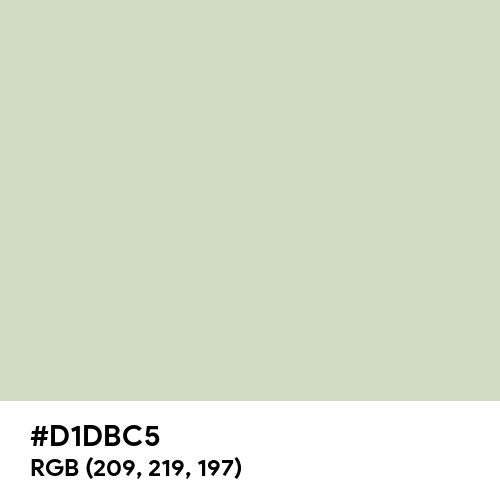 Pastel Gray (Hex code: D1DBC5) Thumbnail