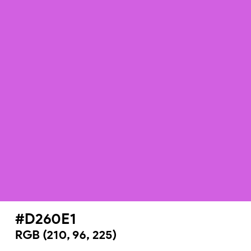 Fresh Purple (Hex code: D260E1) Thumbnail