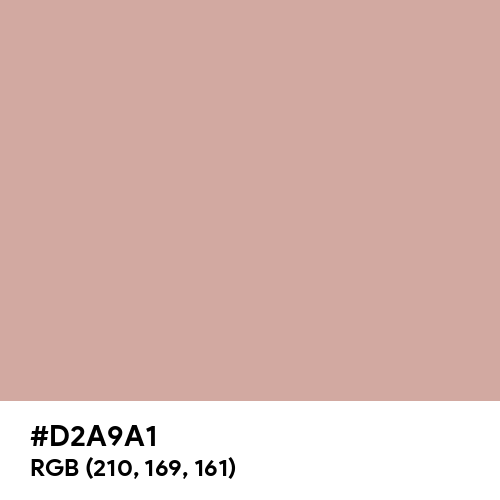 Pastel Pink (Hex code: D2A9A1) Thumbnail