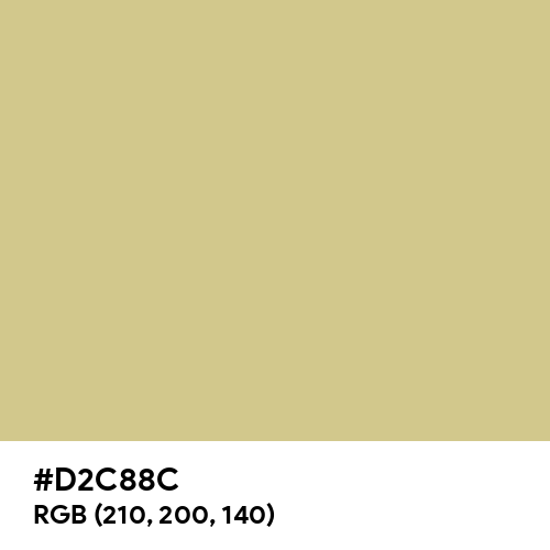 Silver Green (RAL Design) (Hex code: D2C88C) Thumbnail