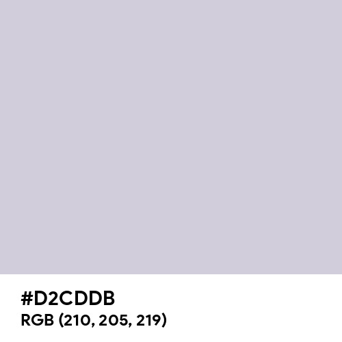 Languid Lavender (Hex code: D2CDDB) Thumbnail