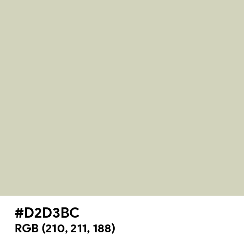 Pastel Gray (Hex code: D2D3BC) Thumbnail